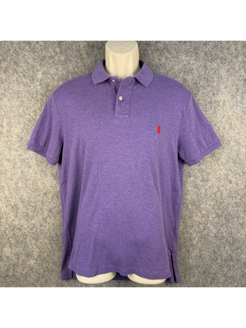 Polo Ralph Lauren Polo Shirt Purple Red Men Size Large Preppy Golf 830